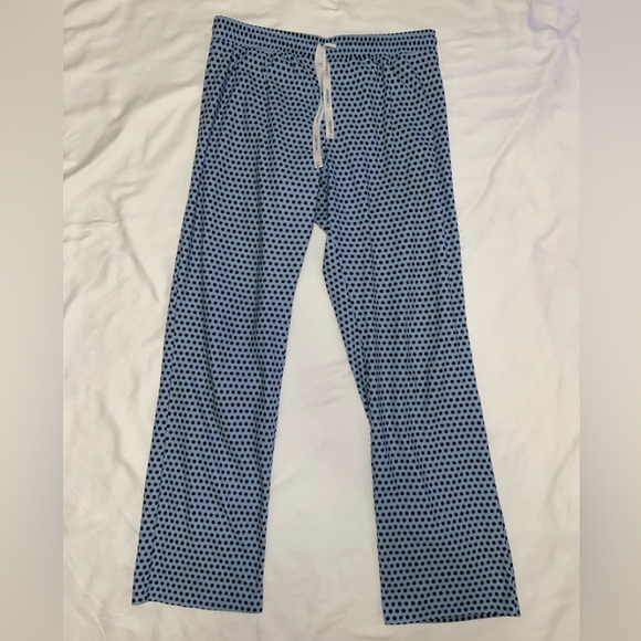 Calvin Klein Blue Polka Dot Pajama Pants - Small - Picture 1 of 9